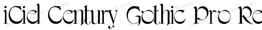iCiel Century Gothic Pro Regular字体转换